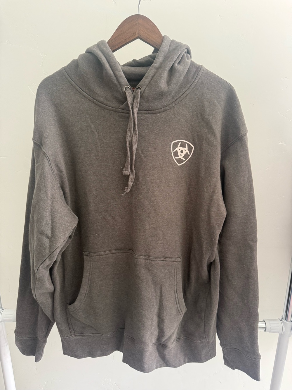 Ariat Men's Hooded Sweatshirt in Charcoal Gray